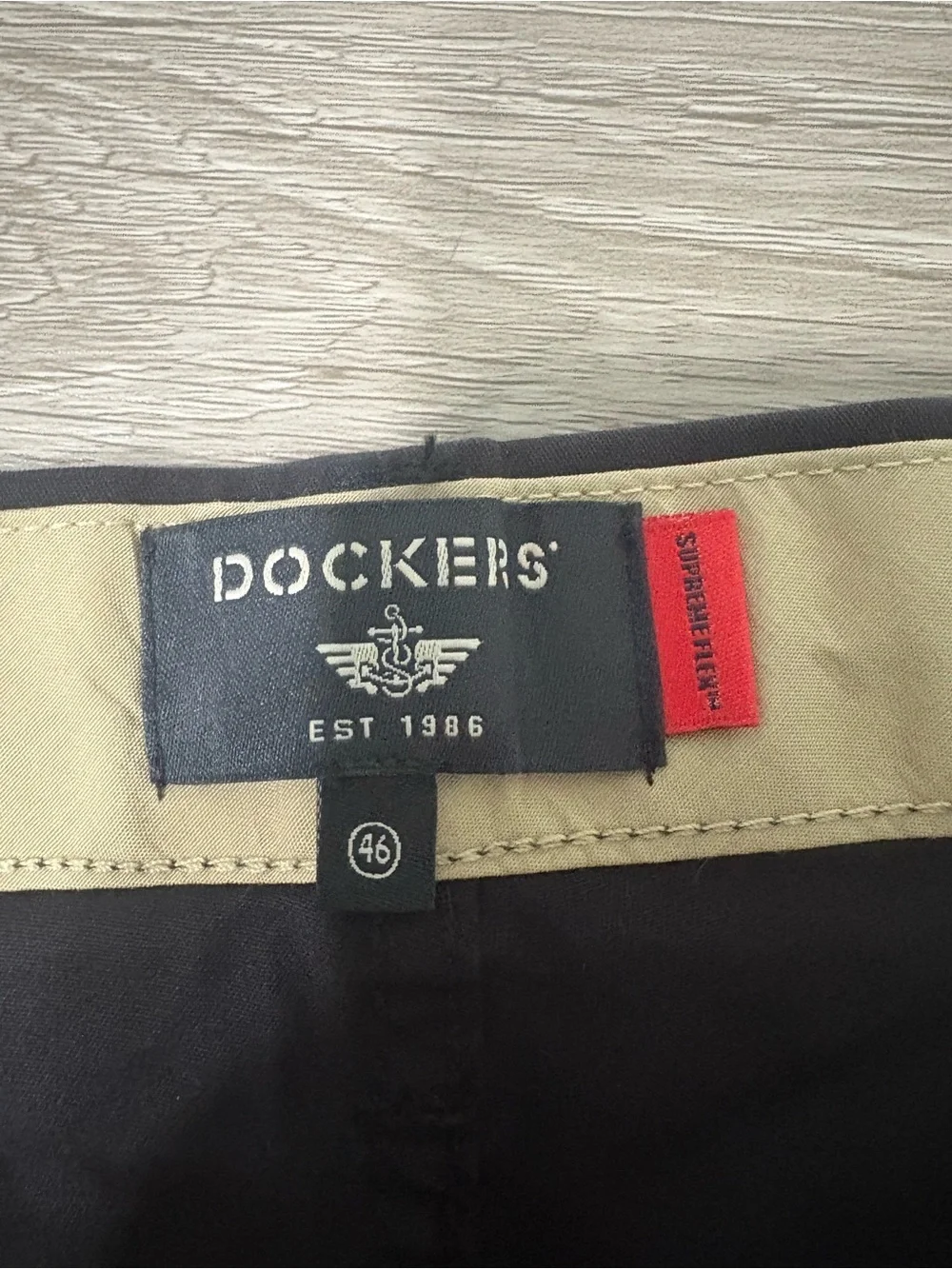 Dockers Black Flat-Front Men's Chino Shorts
